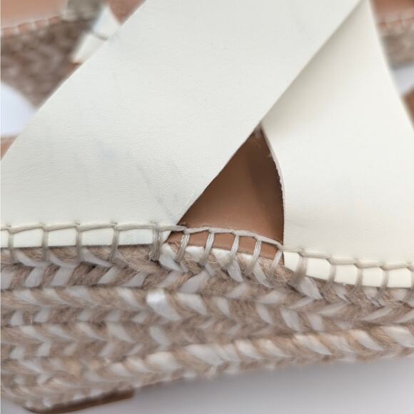 Nordstrom Rack Cressida Platform Wedge Espadrille Sandal Ivory Size US9M EU40 - Picture 10 of 13